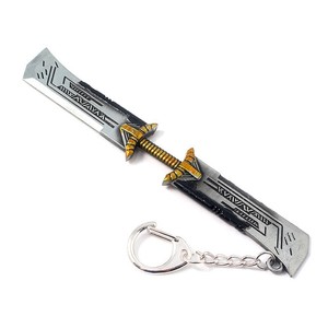 Details About Thanos Sword Keychainavengers Endgame Thanos Double Sword Key Chain