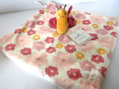 Dream Gro Butterfly Lovey Security Blanket Buddy Blankie Pink Plush Baby Gift