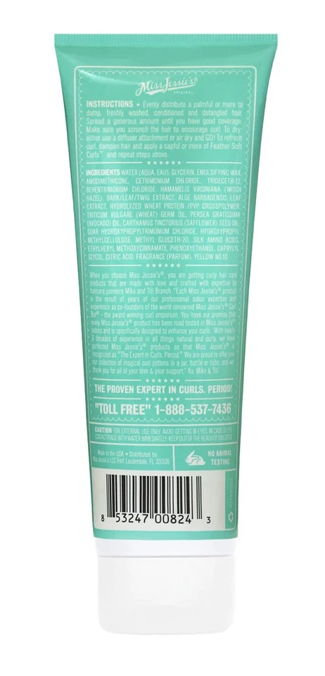 Miss Jessie's Feather Soft Rizos Loción de Estilo Súper Suave Ligera 8.5 OZ Nueva Foto 2 de 2