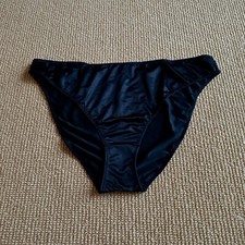 Skims Onyx Stretch Satin Bikini, Size 3X NWT