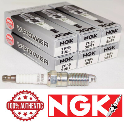 NGK ''V-POWER'' Spark Plug (Set of 6) for 1996-2003 Ford Windstar 3.8L V6