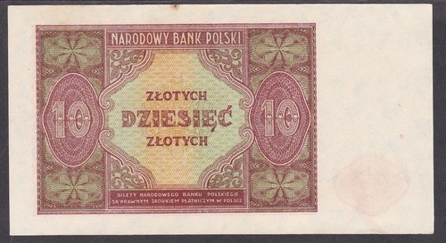 [AU] 1946 Polonia 10 Zlotych P-126 [013-1] - Foto 2 di 2