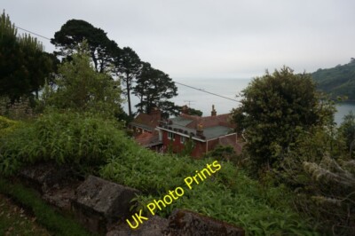 Foto 6x4 Blick vom Küstenpfad Dartmouth Blick über das Dach eines L c2015