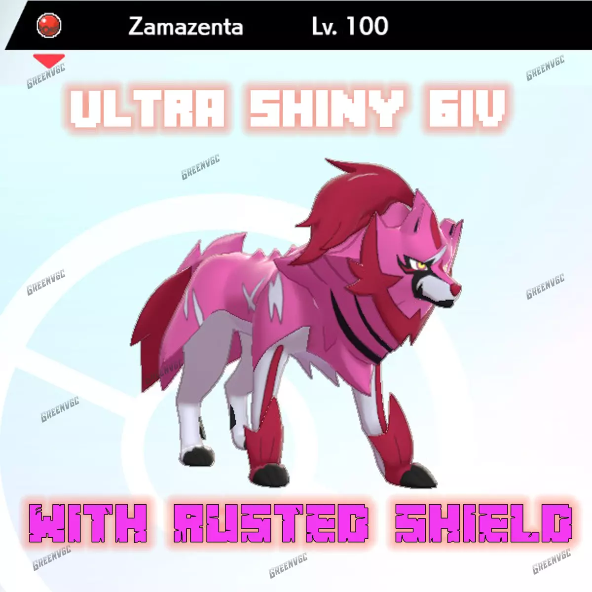 Pokemon Sword & Shield / NEW Shiny Event Zamazenta / 6IV / 