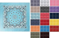 Jumbo Trainmen Paisley Bandana Head Cover Soft Cotton Bandanna 27" x 27" 6-Pack