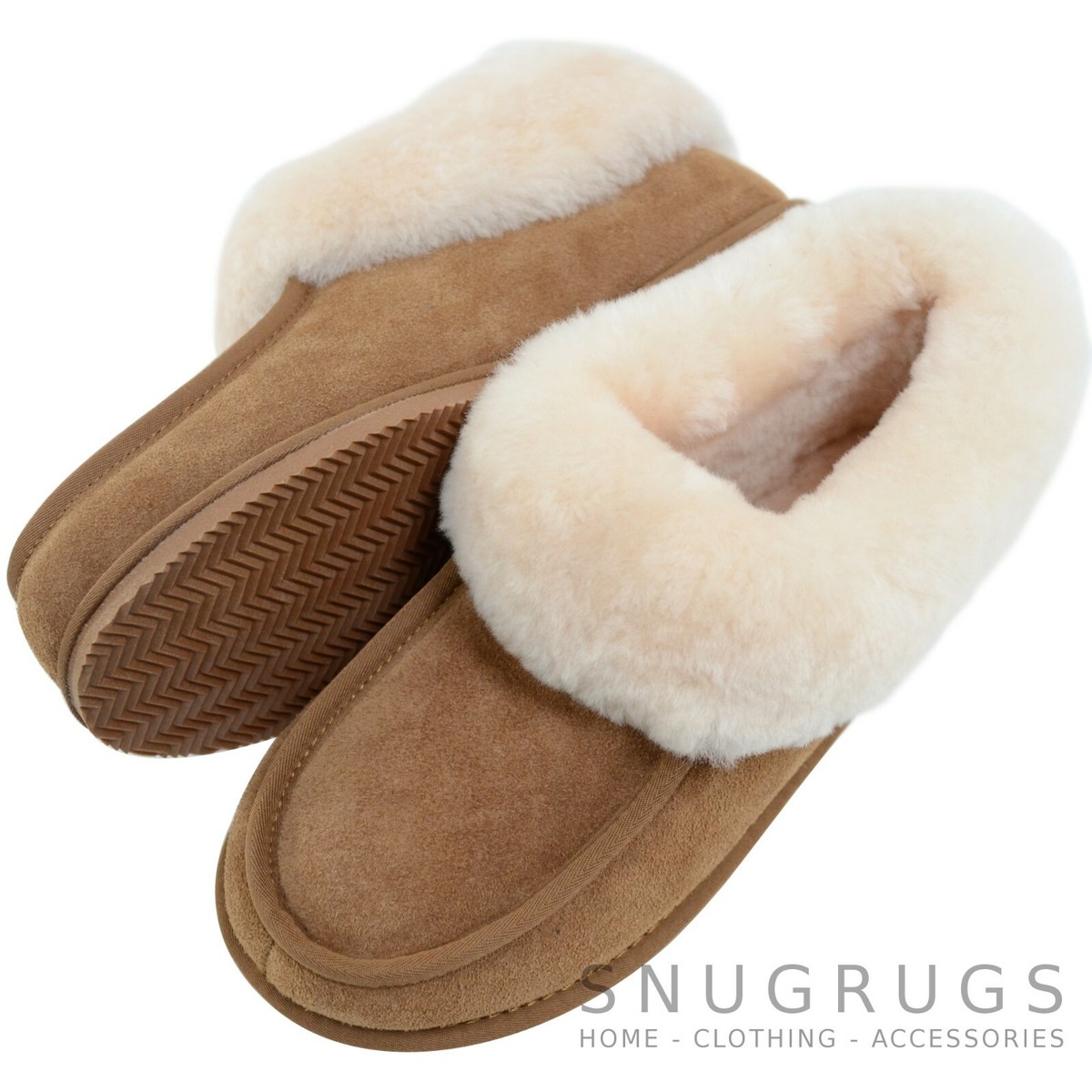 SNUGRUGS Ladies Womens Luxury Sheepskin Slipper Boot Booties - Main Image