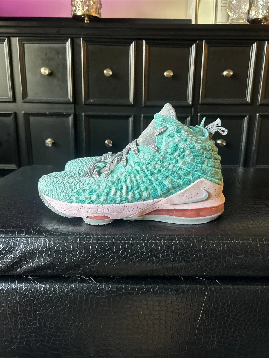 Nike Lebron 17 GS South Beach Basketball Shoes 7Y Womens 8.5 Lt