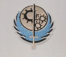 FALLOUT VAULTBOY BROTHERHOOD OF STEEL BLUE EMBROIDERED DELUXE 3" PATCH