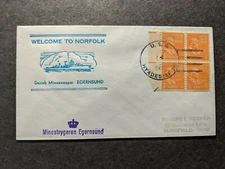 USS HYADES AF-28 Naval Cover 1955 DANISH EGERNSUND DENMARK Cachet #803