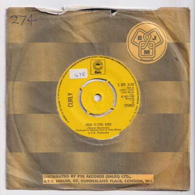(AA507) Curly, High Flying Bird - 1975 - 7'' vinyl