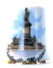 Dé à coudre Thimble - CHARLEVILLE MEZIERES LA STATUE DE RIMBAUD