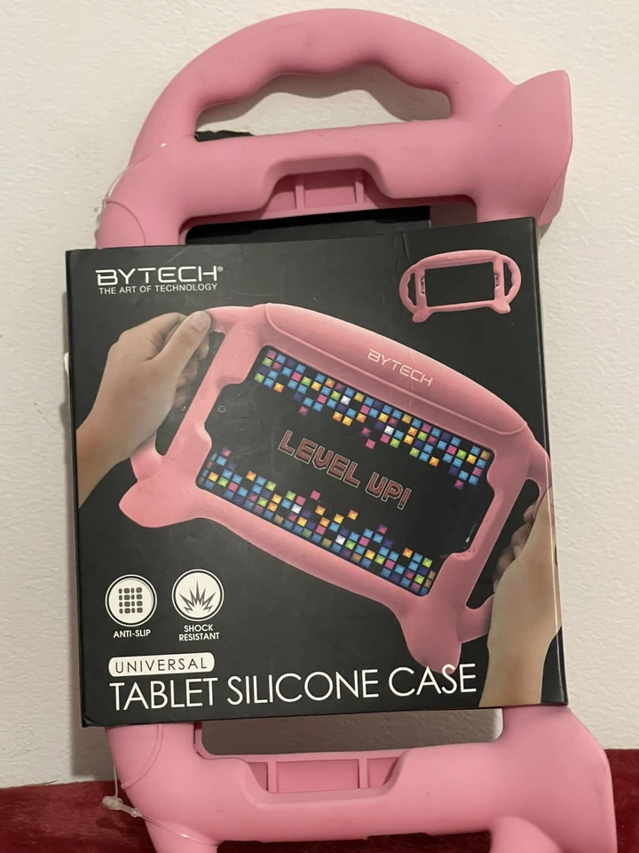 Universal Shockproof Silicone Cover Case For 7 inch Tablet W/ Handles Pink! Nice - Image 2 of 3