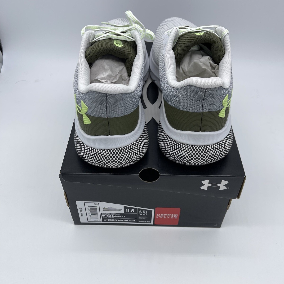 Size 10.5 - Under Armour HOVR Turbulence White Versa Blue  display picture 3