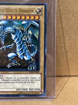 Blue-Eyes White Dragon 89631139 Yu-Gi-Oh TCG 1996 SDBE-EN001 (JC7