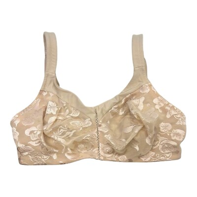 Wacoal 85276 Nude Beige Awareness Full Coverage Wirefree Bra Soft Cup 36D
