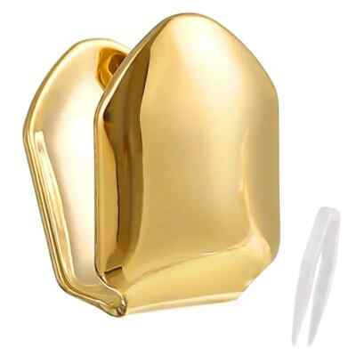 14K Gold Brass Grillz Single Tooth Teeth Cap Hip Hop Grill & Silicone Mold