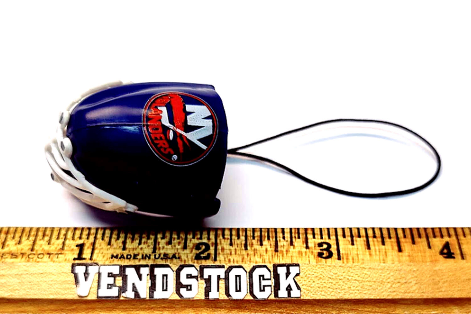 NEW YORK ISLANDERS HOCKEY MINI TEAM GOALIE MASK DANGLER 1.5" TALL NHL