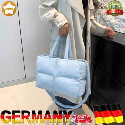 Puffer Tote Bag Large Quilted Satchel Purse Crossbody Bag for Women