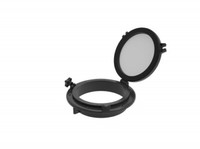 Seaflo Fenster Bullauge D 265 Mm Rund Schwarz Boot Marine Yacht Schiff