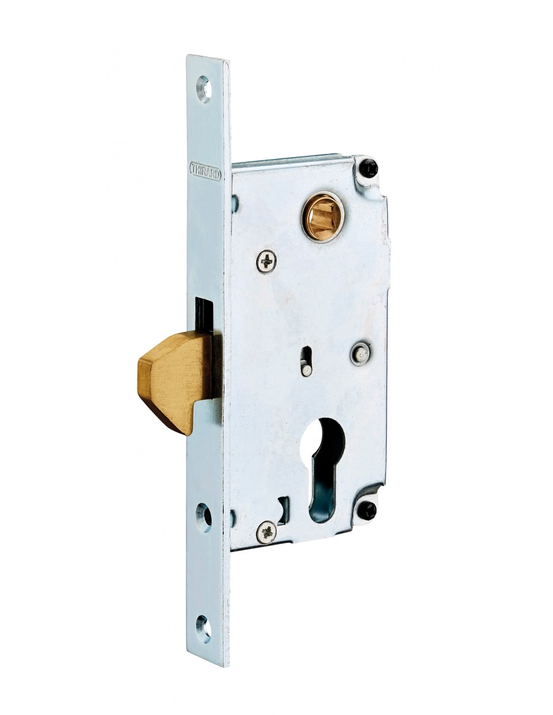 Serratura da incasso a cilindro europeo per portone scorrevole,asse 40mm,piastra