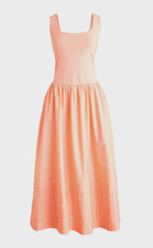 NWT $128 J.Crew Women's MEDIUM Drop Waist Mixy Sleeveless Dress Blushed Peach