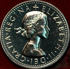 Uncirculated Proof 1970 Great Britain 6 Pence Foreign Coin