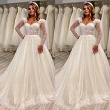 Exquisite Wedding Dresses Long Sleeves Glitte...