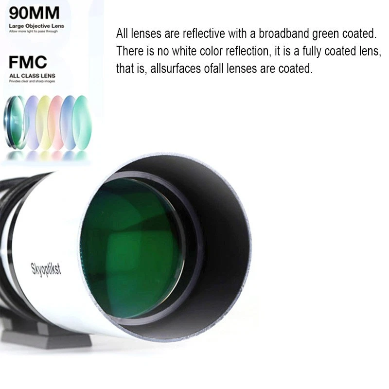 90mm Aperture 500mm FL Guide Scope w/ 2" Focuser for Astrophotography OTA - Image 3 of 4