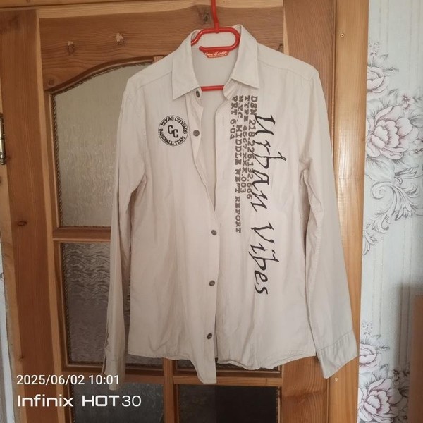 Men & Other Stories Shirt Beige Cotton 38 / M / 46