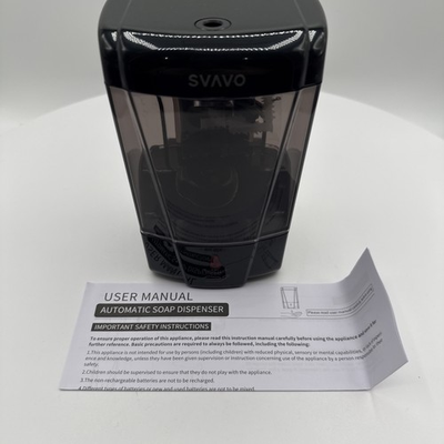 #ad SVAVO Automatic Soap Dispenser Touchless Wall Mount 600ml Sensor Pump Black $24.99