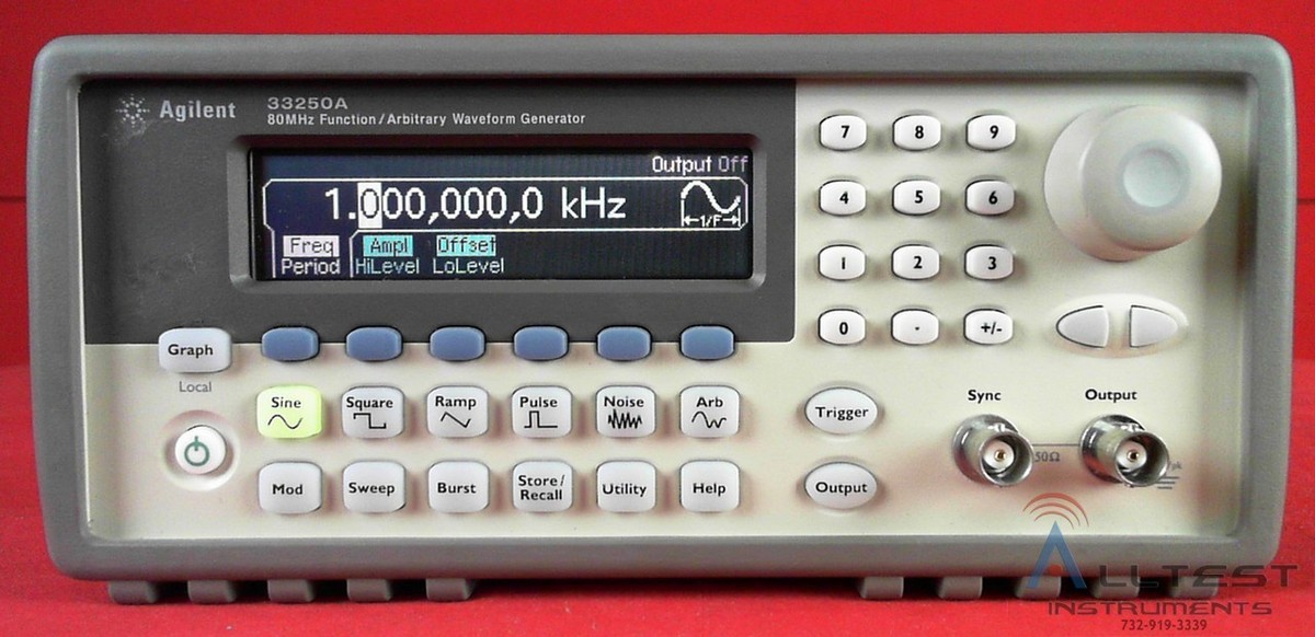 Agilent 33250A 80MHz ファンクションジェネレータ Agilent 33250A 80MHz Function/Arbitrary Waveform Generator | eBay