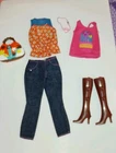 Barbie Vintage  1978 Best Buy Orange Floral Top & Outfit Combine Postage
