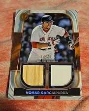 2022 Topps Tribute Nomar Garciaparra dual game used relic patches 14/25 RED SOX 