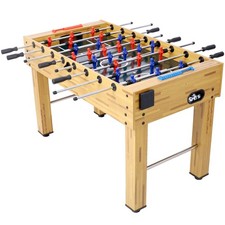 54"Hurricane Foosball Table for Family Game Rooms w/Light Cherry Finish,Analog S