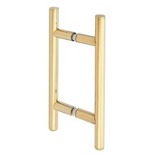 Counterpoint 6" Center-to-Center Back-to-Back Double Sided Pull - Polished Brass