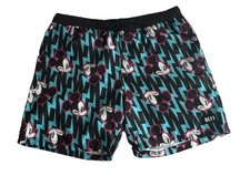 MENS NEFF DISNEY MICKEY MOUSE SWIM BOARD SHORTS SIZE L Bright electric 7  