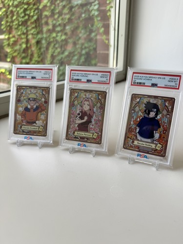 Naruto Kayou Team 7 PSA 10 Sequential SP Set Naruto Sasuke Sakura