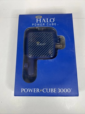 HALO Power Cube 3000 Compatible with USB Charged Devices New Black Mesh Color