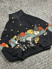 Size XS - Peanuts Snoopy Halloween Sherpa Quarter Zip Pullover Sweater IN HAND