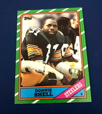 1986 Topps Football Donnie Shell #291 HOF Set Break NM