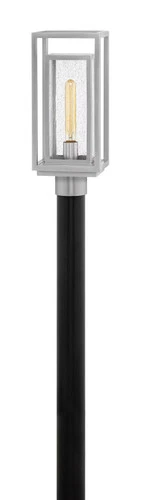 Satin Nickel LED Post Top  Pier Mount from the Republic Collection - Picture 1 of 2
