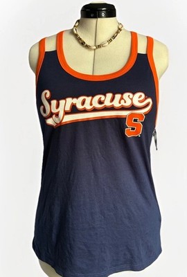 Syracuse University Block S Tank Top Navy Blue NWT Y2K Blockcore Sporty Medium