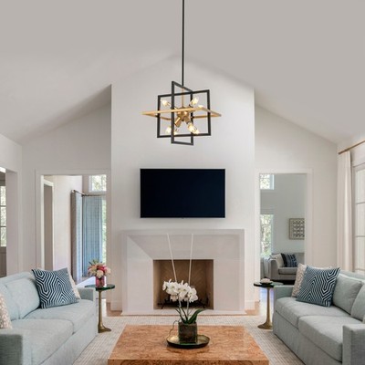 110V Pendant Light, Modern Chandelier, Iron Ceiling Fixture, Ceiling Mount Lamp