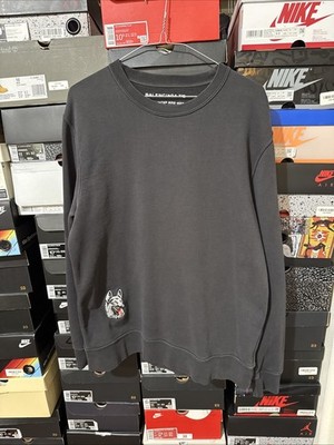 Balenciaga 2013 Sweatshirt Wolf Dog By Ghesquiere Mens Sz XL Rare