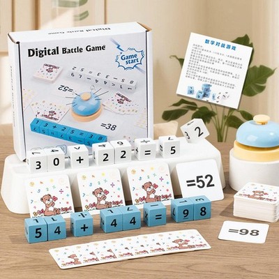 Mathe Lernspielzeug Feinmotorik Matheblöcke aus Holz für Kinder Geschenke