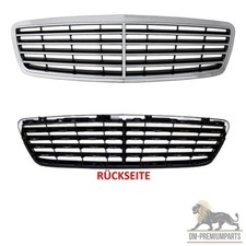 Kühlergrill Mercedes S203 W203 für Avantgarde Elegance Bj. 00-07 Chrom Schwarz