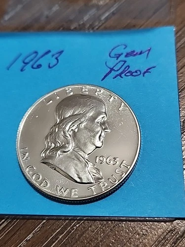 1963 Gem Proof Franklin Half Dollar Uncirculated