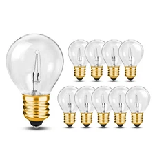 OHLECTRIC S11 Incandescent Glass Bulbs with E17 Base | 40W Dimmable Light Bul...