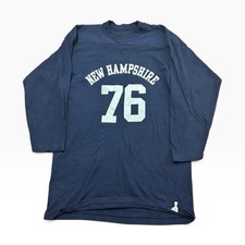 VTG 70s Russell Athletic Jersey Navy Blue Football True Vintage New Hampshire