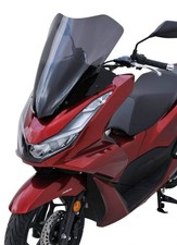 HONDA 125 / 150 PCX -21/24- BULLE PARE BRISE SPORT TOURING ERMAX NOIR CLAIR -ST0